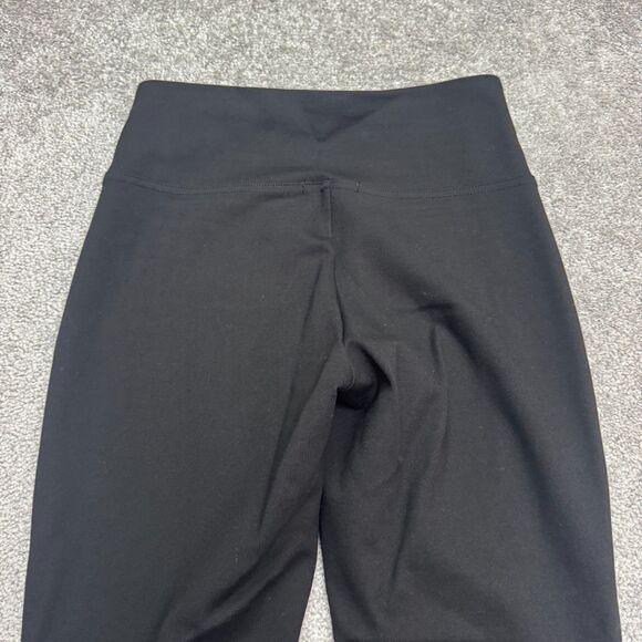 Three Dots Ponte Crop Ankle Leggings Women Medium Black High Rise Stretch 26x25 - Picture 3 of 12